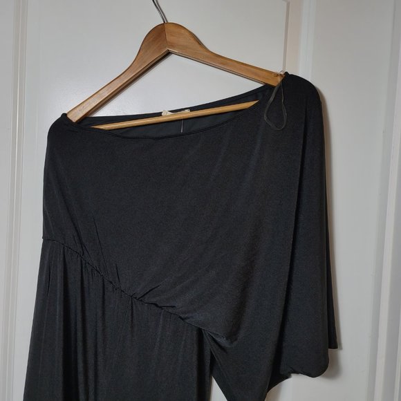 Entro New black one shoulder jumpsuit elegant spandex size Medium - Picture 2 of 7